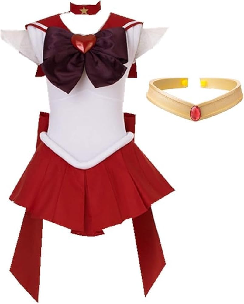 新品未使用セーラーマーズコスプレセーラームーンハロウィン火野レイMサイズ 美少女戦士セーラームーン 火野レイ マーズエナメル 風セーラー