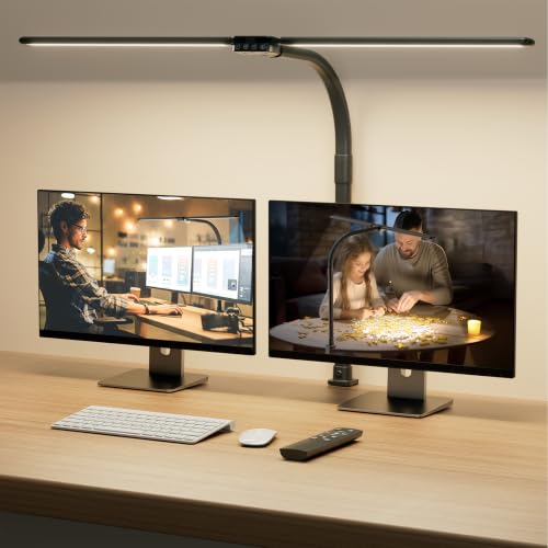 SIBRILLE LED Desk Lamp for Home Office - Dimmable Computer Desk...