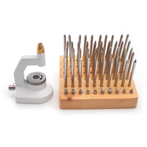DDYWQCLMR Watch Repairs Watchmakers Staking Tool Set Watch Repair Tool Accessories with 60Pcs Punch Needles