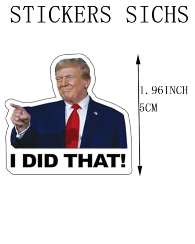 Image of 200PCS Truomp I Did that Stickers Anti MAGA Stickers 2'' Funny Decal Anti Truomp Stickers UWHENBO Waterproof, Residue Leaves, Funny Decal Anti MAGA Merchandise