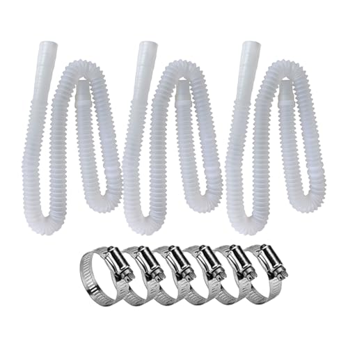 Liakyunf Tuyau de remplacement de piscine, tuyau de pompe de filtre de piscine | Tuyau de filtre de pompe de piscine de remplacement, 3 pièces avec pinces - Accessoires de piscine pour piscines à