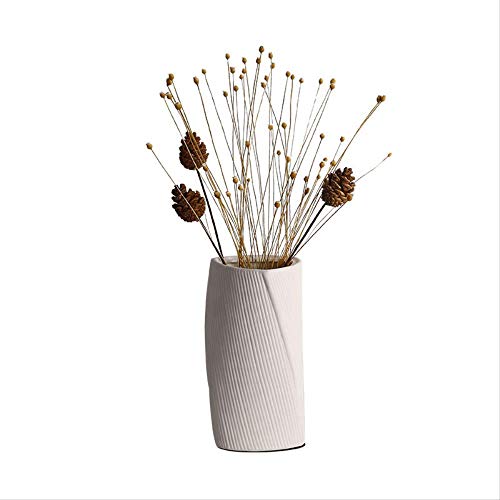 Lampe de table de chevet en céramique romantique avec vase floral
