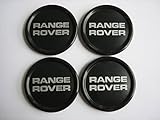 Juego de 4 tapas centrales Juego de 4 tapas centrales originales de Range Rover, color negro