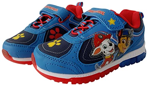 Nickelodeon Boy's Paw Patrol Chase and Marshall Light Up Sneakers (Blue/Red, Numeric_11)