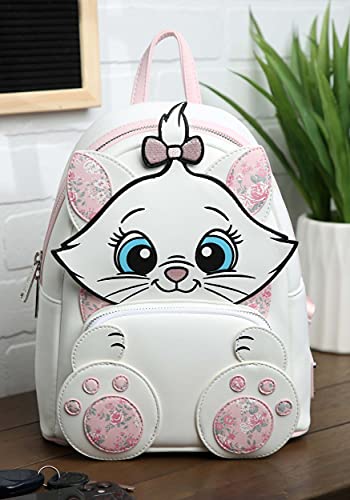 Loungefly Disney Marie Floral Footsy Womens Double Strap Shoulder Bag Purse2