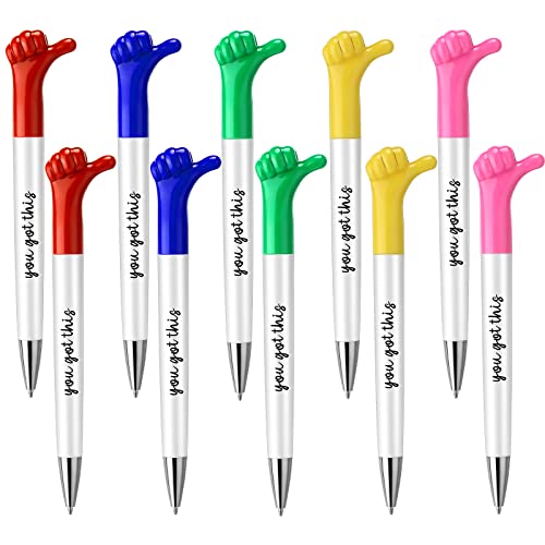Fuutreo 25 Pieces You Got This Pen Thank You Gift Inspirational Pen for Employee Appreciation Gifts Bulk Thumbs up Ballpoint for Adult Coworkers Nurse Party Favor