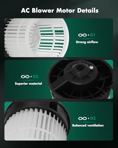 image for SCITOO HVAC Heater Blower Motor with Fan Cage Front 700323 for Nissan 