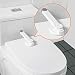 Universal Fit Safety Toilet Lock by Hombae, Adhesive Baby Proofing Device for The Toilet Seat Lid, Convenient Swing Mechanism for Easy One Hand Operatio, Durable and Discreet Design (1 Count)