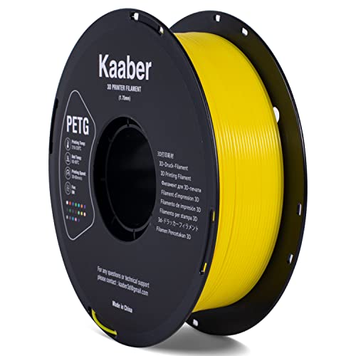 Kaaber PETG Filament 1.75mm, 3D Printer Filament, 1kg 3D Printing Material Filament (2.2lbs), Dimensional Accuracy(Probability +/- 0.03 mm), Fit Most FDM Printer