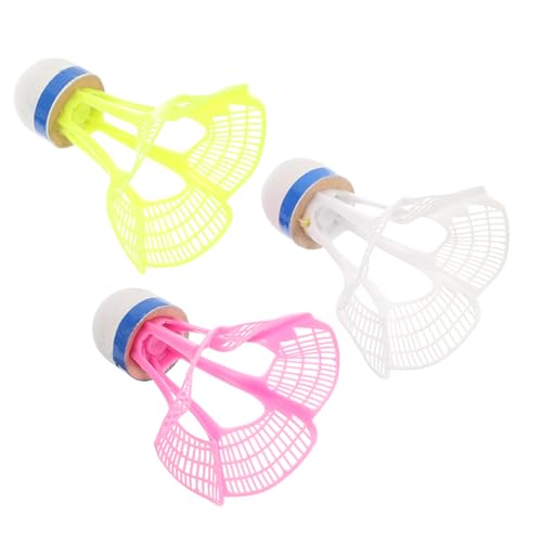 HANABASS Nylon Badminton Shuttlecocks Set 3pcs Birdie Balls Badminton Training Accessories Indoor/Outdoor Small Size Speed Exercise Sports Equipment