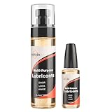 NetLea 4.4oz Lock and Hinge Lubricant-Squeaky Lock Fix & Garage Door Lube with 3.4oz Spray & 1oz Precision Oiler for Locks, Sliding Door, Hinges & More