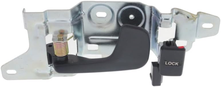 KarParts360 for Honda Civic 1992 1993 1994 1995 Interior Door Handles Front, Driver and Passenger Side | Pair | with Door Lock Button | Black | for HO1353107, HO1352107 | 72120SR0A02ZB, 72160SR0A02ZB