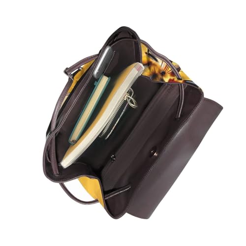 Sac à dos en cuir pour femme EdWal - Idéal ordinateur portable - 4