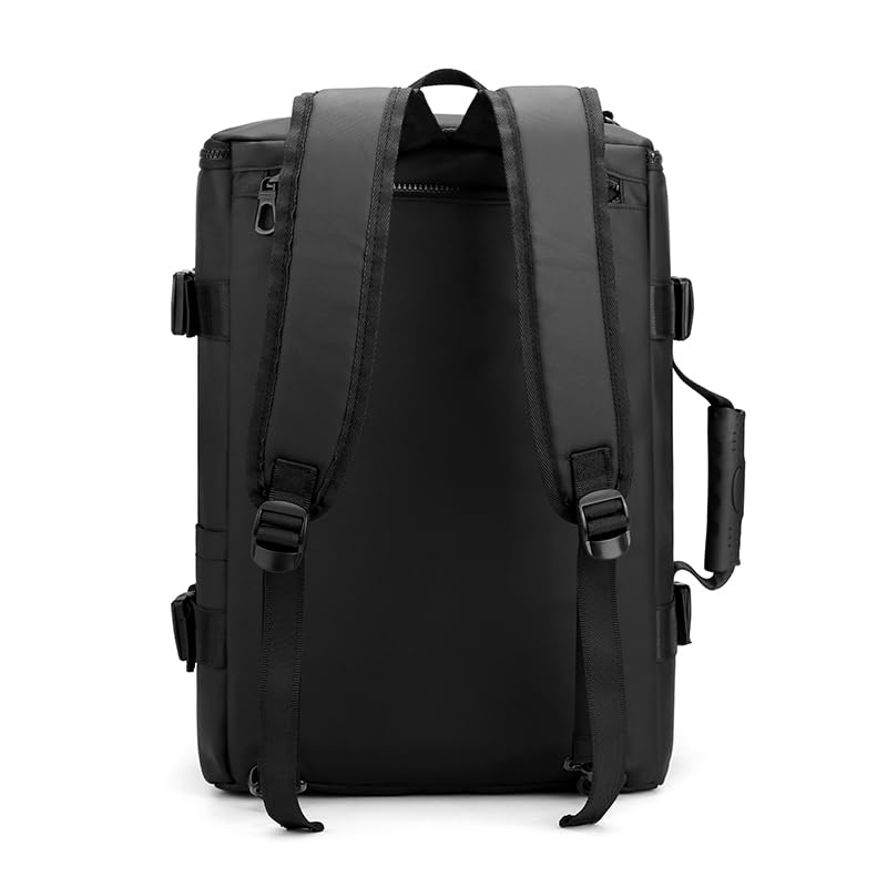 Image of Backpack all-in-one Office /Travel Laptop Backpack for Men & Women with Compartment, Multi Pocket, Bottle Holder, 48x32x18 cm - Black (Model - 1204; Capacity- 40 Ltr). Model 1204