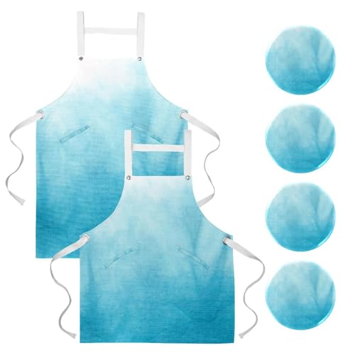 Tablier de cuisine pour pâtisserie et nettoyage de la maison avec motif tie dye