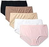 Fruit of the Loom Women's 5 Pack Microfiber Brief Panties, Assorted, 10