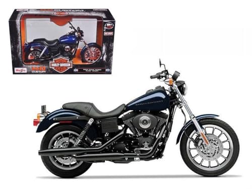 Maisto Harley Davidson Dyna Super Glide 1:12 Azul