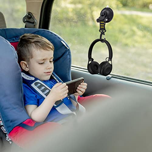 CONBOLA Suction Cups Hooks 4 Pieces Outdoor Car Camping Essentials Heavy Duty Upgraded Tie Down Suction Cup,Camper Accessories Strong Power for RV Boat Window Glass Camping Trap.(4 pcs,Yellow) - Thumbnail 6