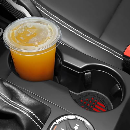 Portavasos para Ford Bronco 2021-2025 en silicona rojo miniatura 3
