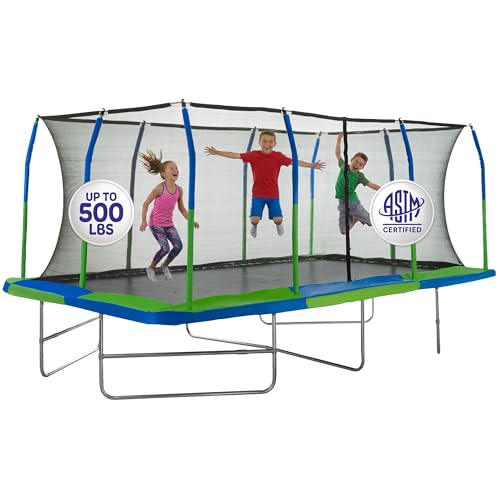 Upper Bounce 17 ft Rectangle Trampoline Set Top-Ring