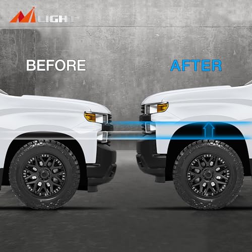 Image of Nilight 1.5 inch Front Leveling Kit for Chevy Avalanche Silverado Suburban 1500 Tahoe Sierra Yukon XL1500 2007 2008 2009 2010 2011 2012 2013 2014 2015 2016 2017 2018 2019 2020 2021 2022 2023