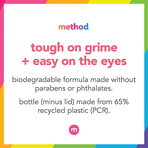 Method Gel Dish Soap, Citrus Grove, Biodegradable Formula, Tough On Grease, 18 Fl Oz (Pack Of 6) #TOP3