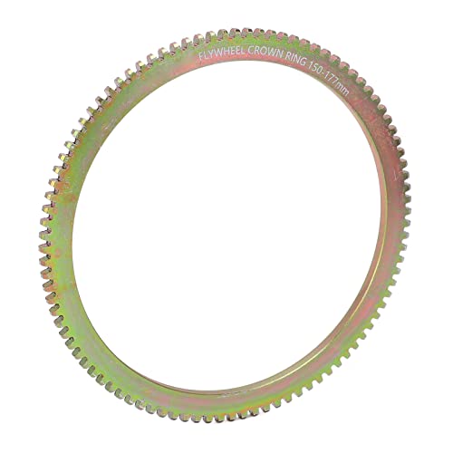 Aramox ARAMOX7VTE02Z4BD Flywheel Ring Gear Flywheel Crown Gear Ring 96T Steel Alloy Zinc Plating Replacemet cover