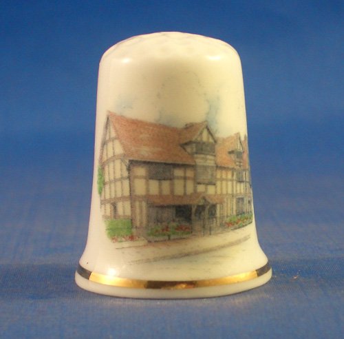 Birchcroft China Porcelain China Collectable Thimble Shakespeare Birthplace