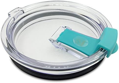 New Leak & Spill Proof Lid for 30 oz Yeti, Ozark Trail and other tumblers (Lid only) (30oz, Blue Cap) …
