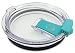 New Leak & Spill Proof Lid for 30 oz Yeti , RTIC and other tumblers (Lid only) (30oz, Blue Cap) ...