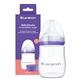 Lansinoh Babyflasche 160 ml & NaturalWave Sauger Gr.S, 1 pz Bottiglie