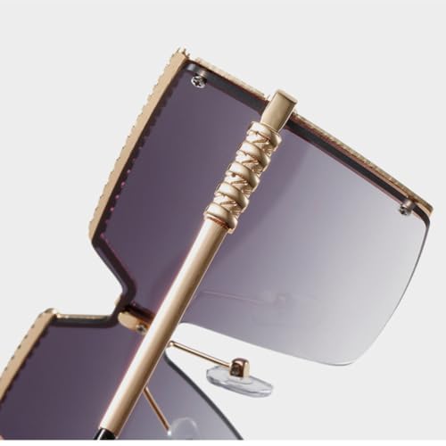 Lunettes oversize sans monture légères et multicolores pour l'été - 4