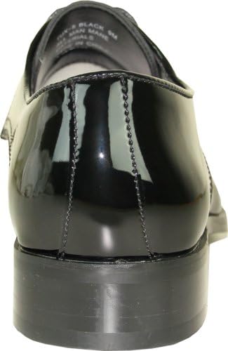VANGELO Men Tuxedo Shoe TUX-5 Fashion Square Toe for Wedding Formal Event Black Patent 16W | Image 2