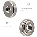 Luxshiny 30pcs M4x0.7 Knurled Thumb Nuts Nickel-Plated Round Locking Connector Nuts for Home Supplies and Industrial Fastening Applications