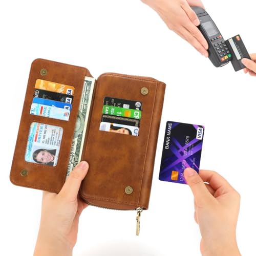 Étui antichoc iPhone 12 Pro Max marron pour ne plus perdre vos cartes - 7