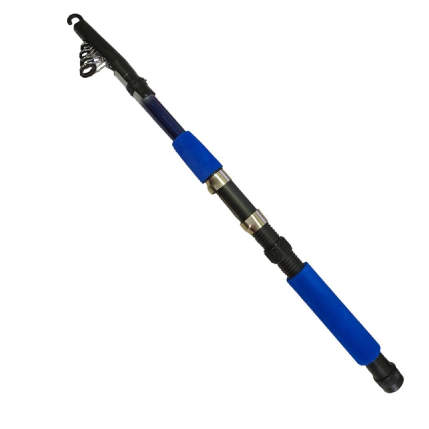 YUMOSHI Fishing Rod – Portable Collapsible Fishing Rod with Anti-Slip EVA Handle – Lightweight Carbon Fiber Rod for Saltwater & Freshwater Fishing (Blue)-picture-11