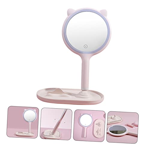 Miroir de maquillage LED tactile et rechargeable USB pour table - 7