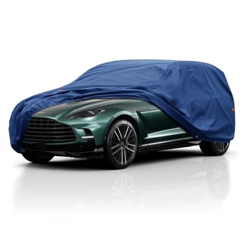 Image of Kaugung Heavy Duty SUV Cover Custom Fit for Aston Martin DBX (2020-2025),SUV Car Cover Waterproof All Weather with Anti-Theft Lock,Sun, Rain, Dust & Snow Protection.(USA Warehouse,Within 3-7 Days)