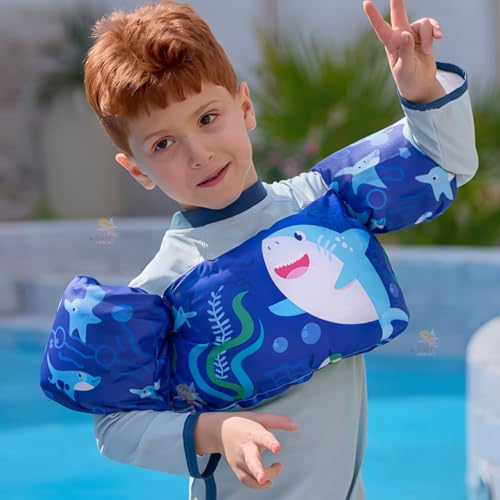 Image of Koochie-Koo Swimming Jacket for Kids Adjustable Swim Vest for Toddlers & Children Buoyancy Support Float Suit with Safety Buckle UV Protection Swim Trainer for Boys & Girls 2-6 Years 10-25KG