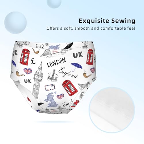 London City Doodles Elements Girls' Underwear Soft Cotton Little Girls Panties Comfort Briefs3