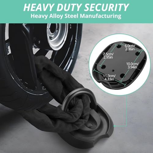 Anclaje de tierra para evitar robos de patinetes y scooters VINTEAM con pernos 4