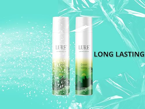 Image of Lure Room Freshener | Air Freshener for Home And Office GREEN VALLEY (220ml Each, Pack of 2)