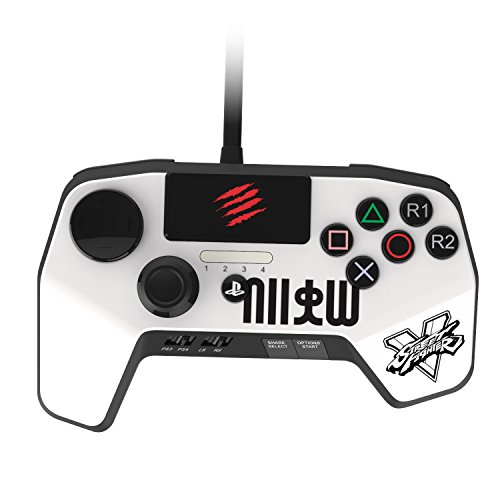 Mad Catz Street Fighter V FightPad PRO for PlayStation4 and PlayStation3 - White Mad Catz Street Fighter V FightPad PRO for PlayStation4 and PlayStation3 - White