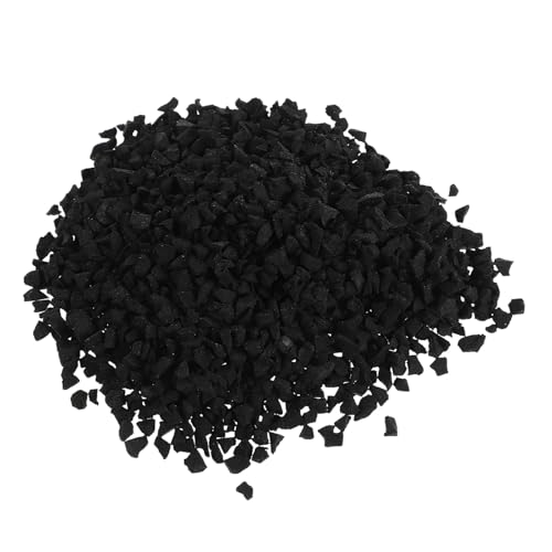 UPKOCH 1 Sacco di granuli di Gomma per riempimento di campi Sportivi in ​​Erba Sintetica, Pellet di riempimento per campi da Gioco, da Calcio, da Calcio, Prato Artificiale, 1 kg/Sacco