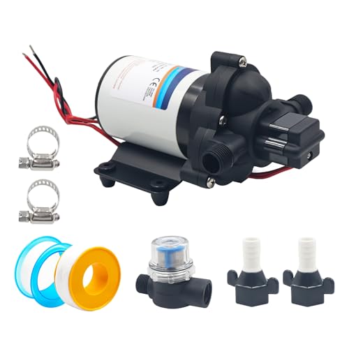 Image of 2088-422-144 Diaphragm Water Pump,12V 3.3GPM 45PSI RV Water System Pump 1 /2MNPT Connection Fit for Garden RV Yacht and Other Water Delivery System