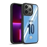 Head Case Designs Officially Licensed Manchester City Man City FC Rayan Cherki 2025/26 Players Home Kit 1st Group Gel Armor Case [Military Grade Drop Protection] Compatible with Apple iPhone 13 Pro