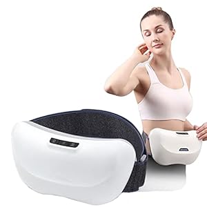 Abdominal Massager, Electric Stomach Massager, 3 Adjustable Vibration Intensities, Forward and Reverse Massage, Safe Timing Function, Increase Gastrointestinal Motility and Relieve Flatulence