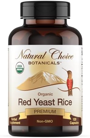 Organic Red Yeast Rice Supplement, 120 Capsules image 4