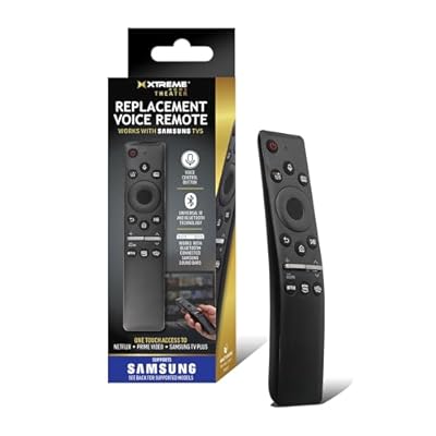 Replacement Remote Compatible with Samsung Smart TV - Universal Remote Control with Voice Search, Netflix, Prime Video, Samsung TV Plus Buttons, Compatible with 4K, QLED, OLED & Crystal UHD