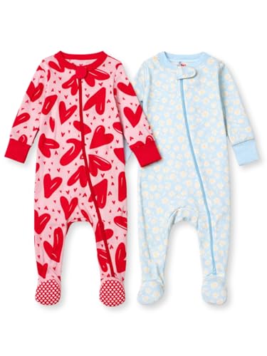 Image of TuddyBuddy Baby Girl's Cotton Printed Full Sleeves Sleepsuit /Footed Rompers for Baby Girl